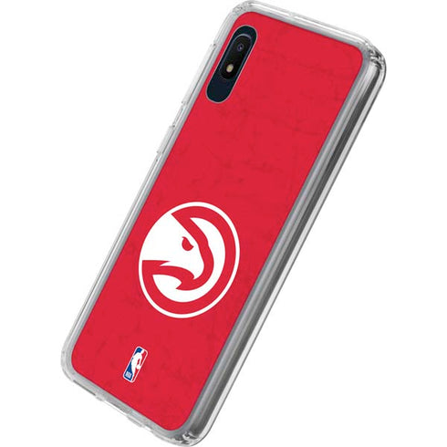 NBA Atlanta Hawks Distressed Galaxy A10e Clear Case