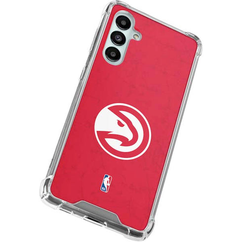 NBA Atlanta Hawks Distressed Galaxy A16 5G Clear Case