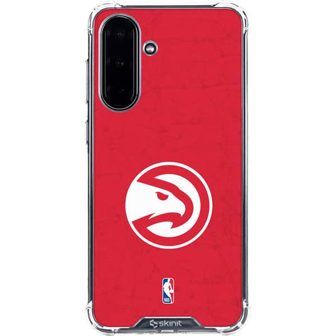 NBA Atlanta Hawks Distressed Galaxy A36 5G Clear Case