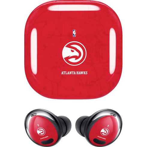 NBA Atlanta Hawks Distressed Galaxy Buds Pro Skin