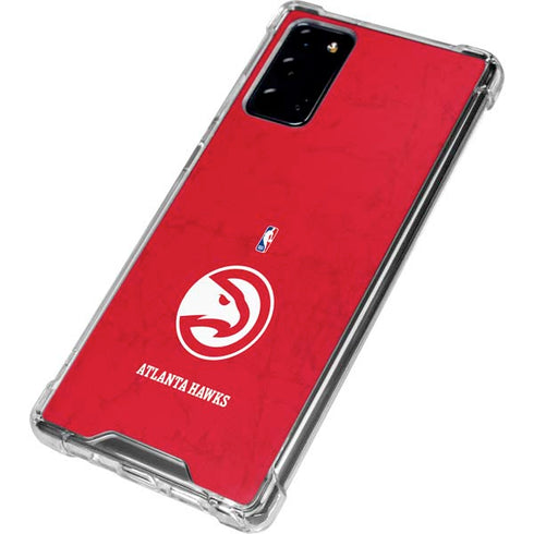 NBA Atlanta Hawks Distressed Galaxy Note20 5G Clear Case