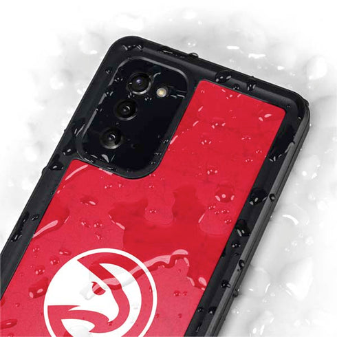 NBA Atlanta Hawks Distressed Galaxy Note20 5G Waterproof Case