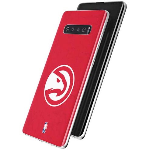 NBA Atlanta Hawks Distressed Galaxy S10 Skin
