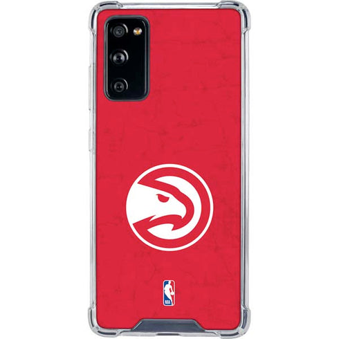 NBA Atlanta Hawks Distressed Galaxy S20 FE Clear Case