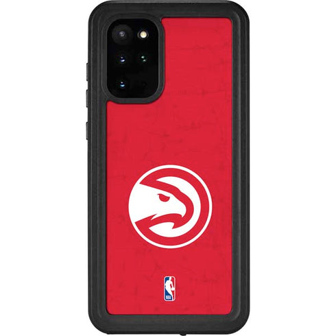NBA Atlanta Hawks Distressed Galaxy S20 Plus Waterproof Case