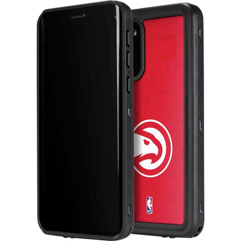 NBA Atlanta Hawks Distressed Galaxy S20 Waterproof Case