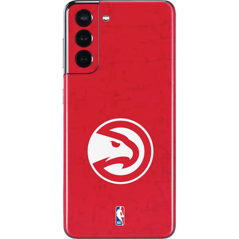 NBA Atlanta Hawks Distressed Galaxy S21 5G Skin