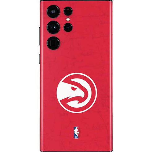 NBA Atlanta Hawks Distressed Galaxy S22 Ultra Skin