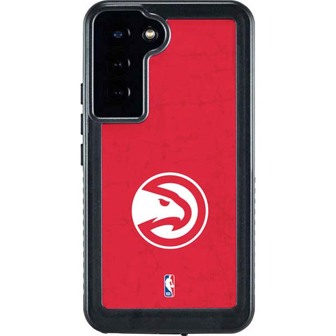 NBA Atlanta Hawks Distressed Galaxy S23 Plus Waterproof Case