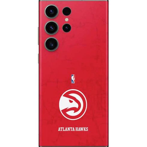 NBA Atlanta Hawks Distressed Galaxy Skins