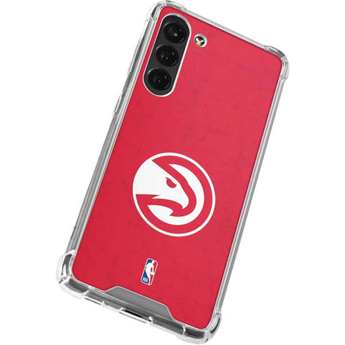 NBA Atlanta Hawks Distressed Galaxy S24 FE Clear Case