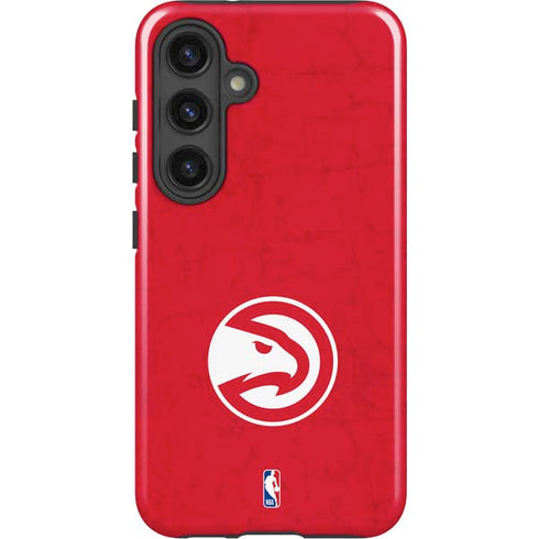 NBA Atlanta Hawks Distressed Galaxy S25 Impact Case
