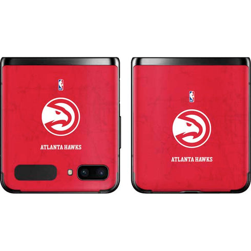 NBA Atlanta Hawks Distressed Galaxy Z Flip Skin