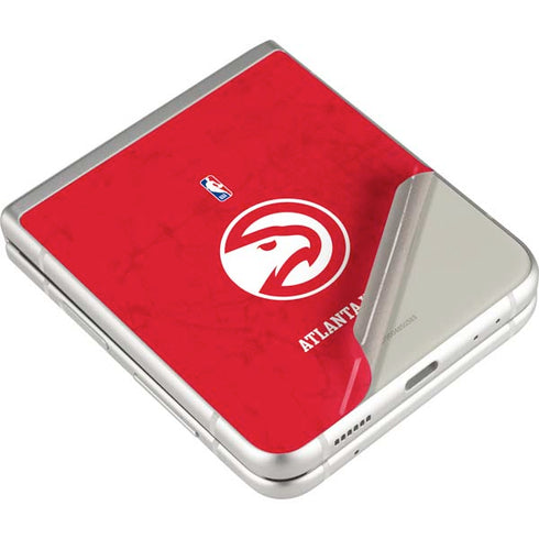 NBA Atlanta Hawks Distressed Galaxy Z Flip3 5G Skin