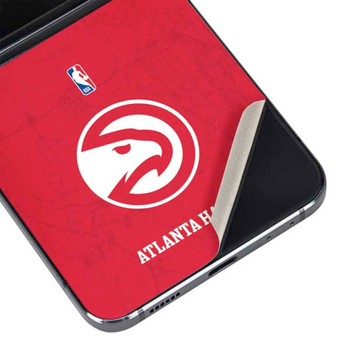 NBA Atlanta Hawks Distressed Galaxy Z Flip5 5G Skin