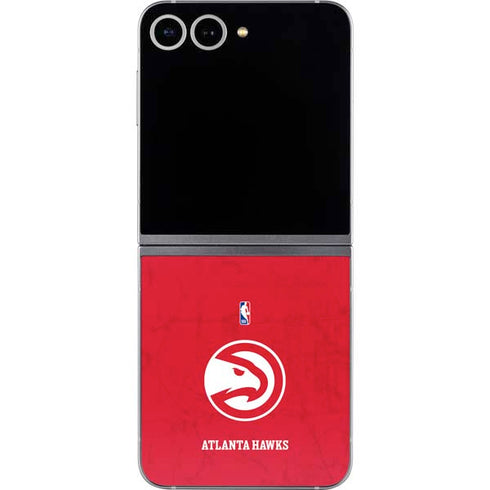 NBA Atlanta Hawks Distressed Galaxy Z Flip6 Skin