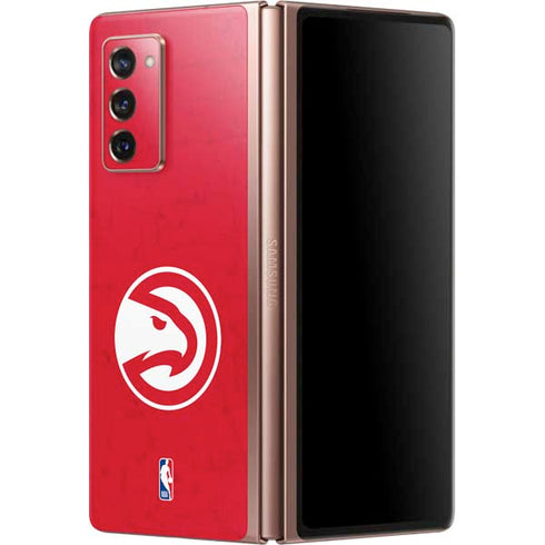NBA Atlanta Hawks Distressed Galaxy Z Fold2 5G Skin