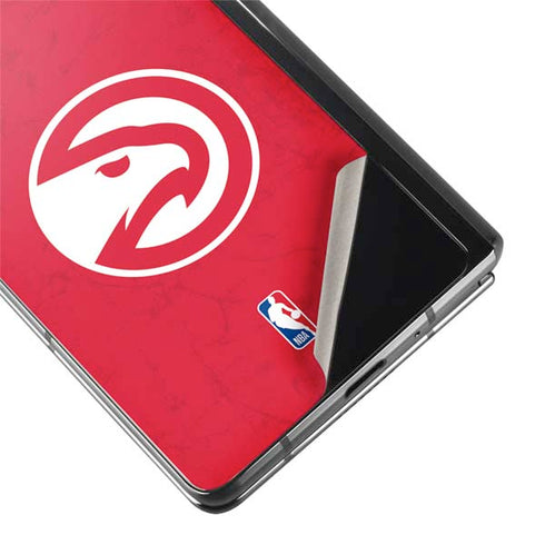 NBA Atlanta Hawks Distressed Galaxy Z Fold2 5G Skin