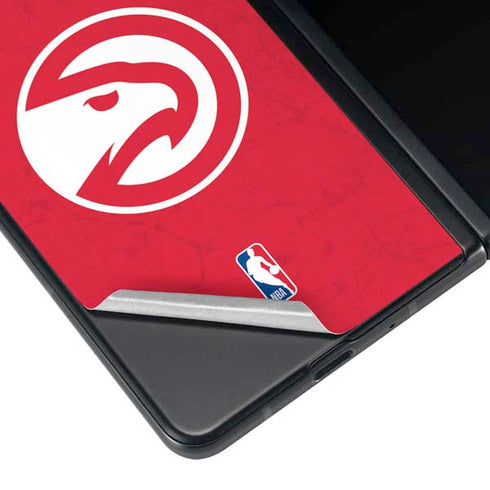 NBA Atlanta Hawks Distressed Galaxy Z Fold3 5G Skin
