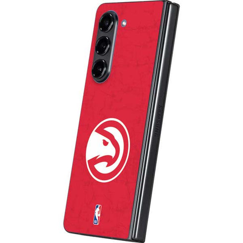 NBA Atlanta Hawks Distressed Galaxy Z Fold5 5G Skin