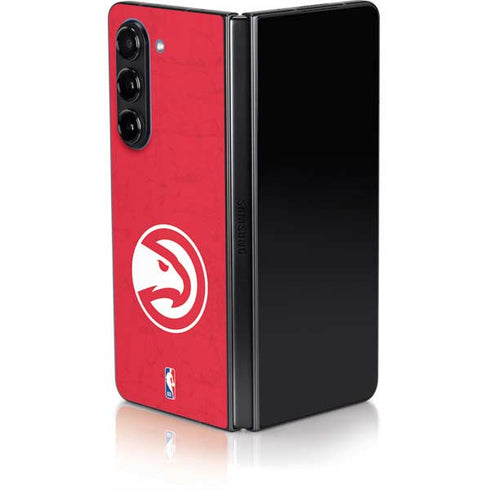 NBA Atlanta Hawks Distressed Galaxy Z Fold5 5G Skin