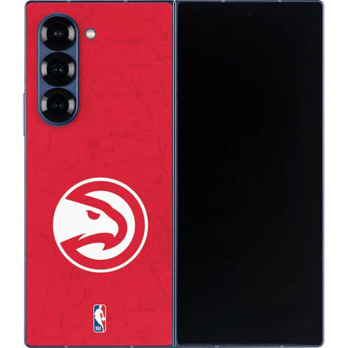 NBA Atlanta Hawks Distressed Galaxy Z Fold6 Skin