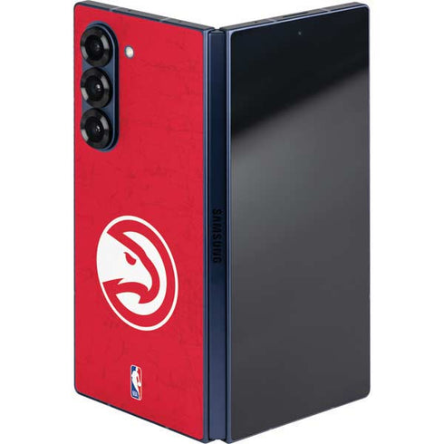 NBA Atlanta Hawks Distressed Galaxy Z Fold6 Skin