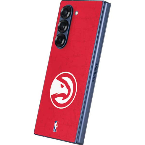NBA Atlanta Hawks Distressed Galaxy Z Fold6 Skin