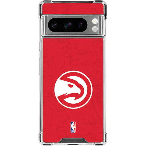 NBA Atlanta Hawks Distressed Google Pixel 8 Pro Clear Case