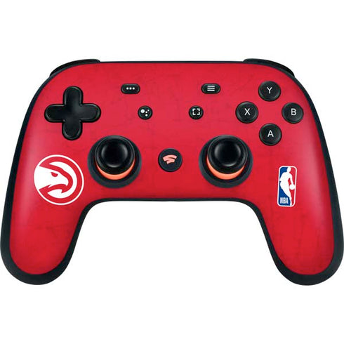 NBA Atlanta Hawks Distressed Google Stadia Controller Skin