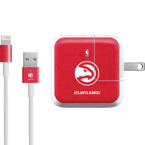 NBA Atlanta Hawks Distressed iPad Charger (10W USB) Skin