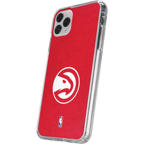 NBA Atlanta Hawks Distressed iPhone 11 Pro Clear Case