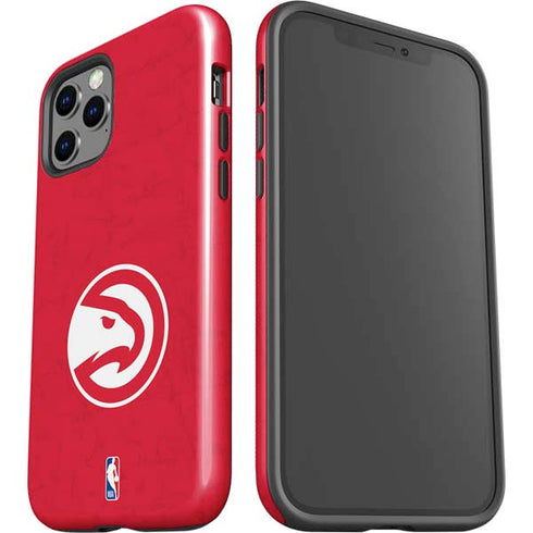 NBA Atlanta Hawks Distressed iPhone 12 Pro Max Impact Case