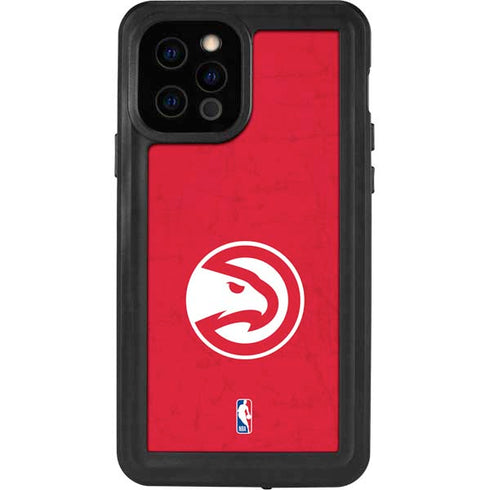 NBA Atlanta Hawks Distressed iPhone 12 Pro Waterproof Case