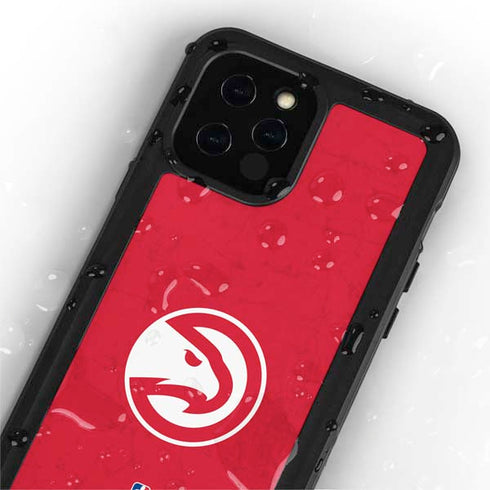 NBA Atlanta Hawks Distressed iPhone 12 Pro Waterproof Case
