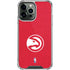 NBA Atlanta Hawks Distressed iPhone 14 Pro Max Clear Case