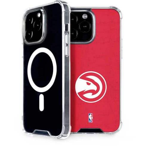 NBA Atlanta Hawks Distressed iPhone 14 Pro Max MagSafe Case