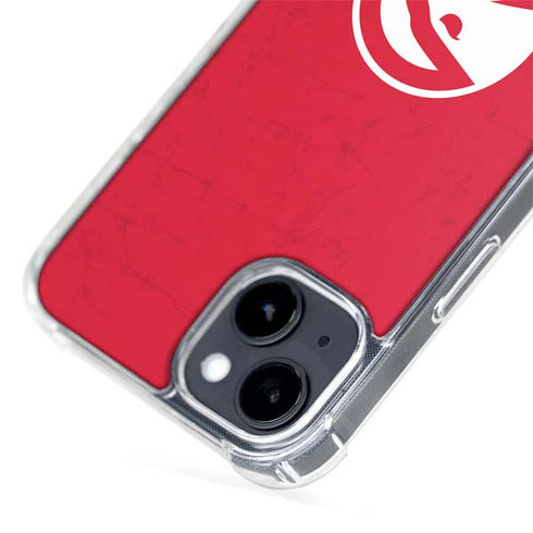 NBA Atlanta Hawks Distressed iPhone 15 MagSafe Case
