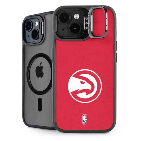 NBA Atlanta Hawks Distressed iPhone 15 Plus Kickstand Case
