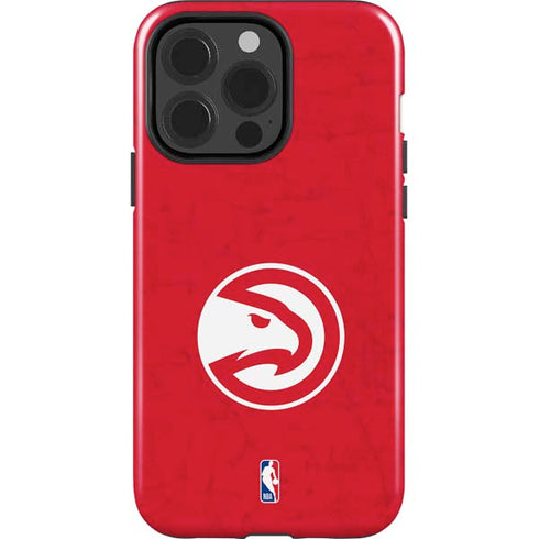 NBA Atlanta Hawks Distressed iPhone 15 Pro Impact Case
