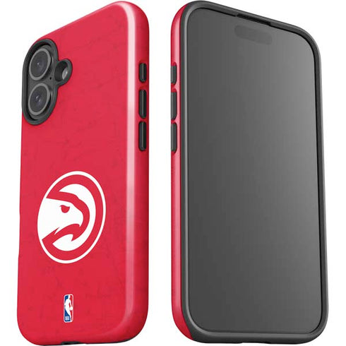 NBA Atlanta Hawks Distressed iPhone 16 Plus Impact Case