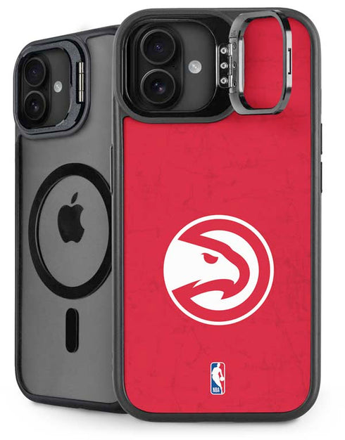 NBA Atlanta Hawks Distressed iPhone 16 Plus Kickstand Case