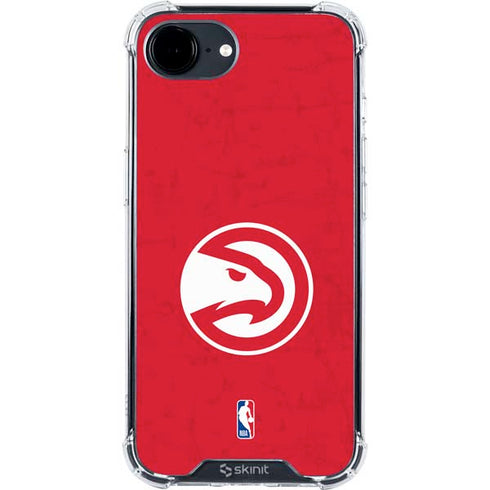NBA Atlanta Hawks Distressed iPhone 16e Clear Case