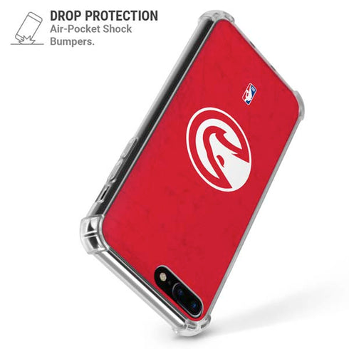 NBA Atlanta Hawks Distressed iPhone 7/8 Plus Clear Case