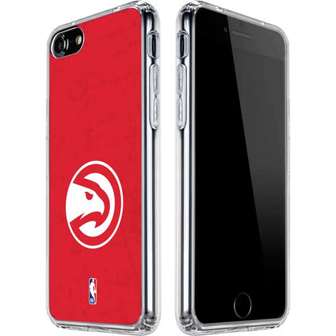 NBA Atlanta Hawks Distressed iPhone SE (2nd & 3rd Gen) Clear Case