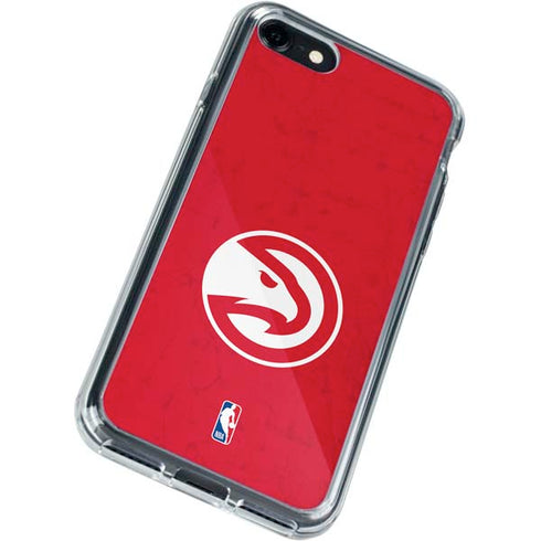 NBA Atlanta Hawks Distressed iPhone SE (2nd & 3rd Gen) Clear Case