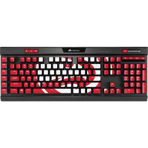 NBA Atlanta Hawks Distressed K95 RGB PLATINUM Mechanical Gaming Keyboard Skin