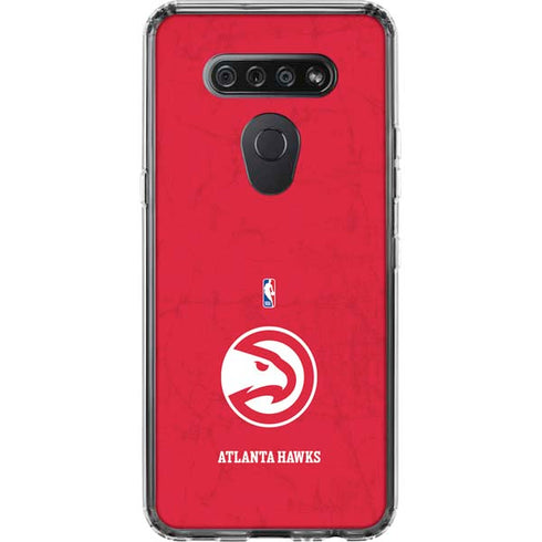 NBA Atlanta Hawks Distressed LG K51/Q51 Clear Case