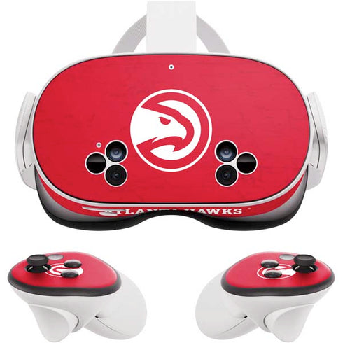 NBA Atlanta Hawks Distressed Meta Quest 3S Skin