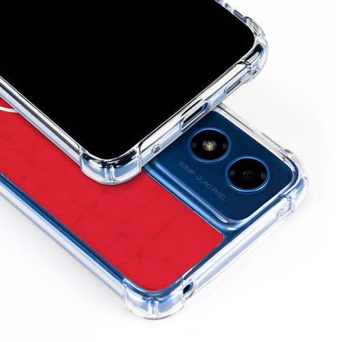 NBA Atlanta Hawks Distressed Moto G 5G (2024) Clear Case